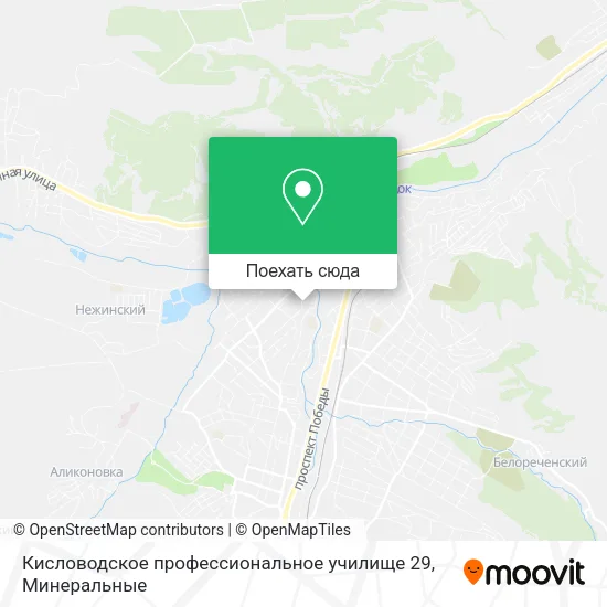 Карта Кисловодское профессиональное училище 29