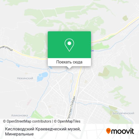 Карта Кисловодский Краеведческий музей