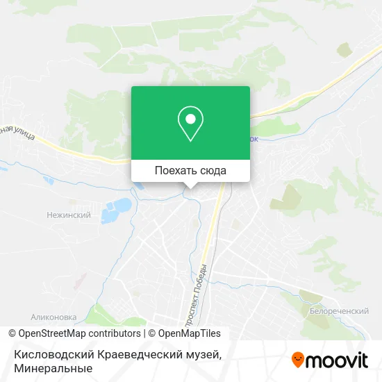 Карта Кисловодский Краеведческий музей