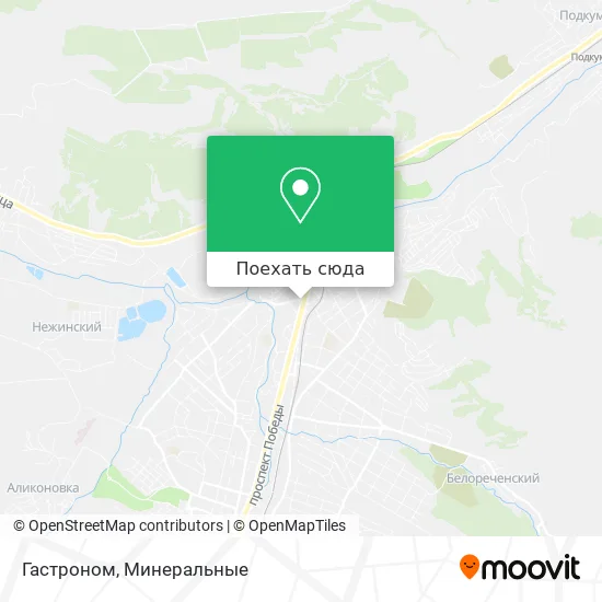 Карта Гастроном