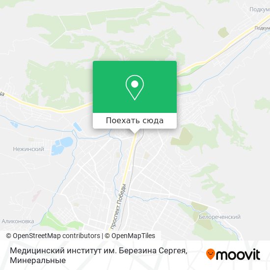Карта Медицинский институт им. Березина Сергея