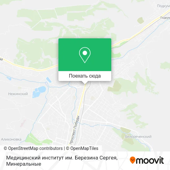 Карта Медицинский институт им. Березина Сергея