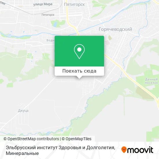 Карта Эльбрусский институт Здоровья и Долголетия