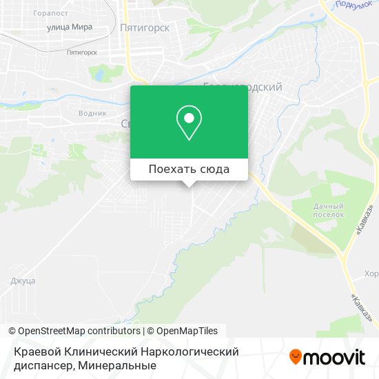 Карта Краевой Клинический Наркологический диспансер