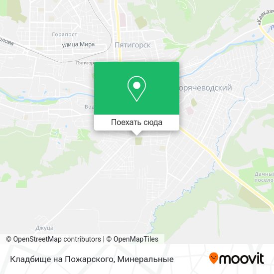 Карта Кладбище на Пожарского