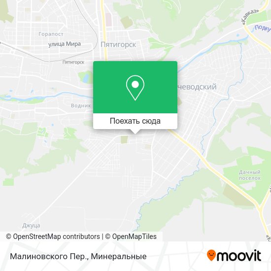 Карта Малиновского Пер.