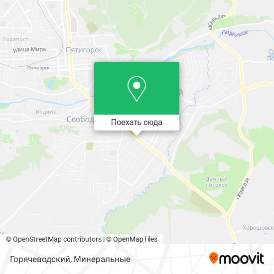 Карта Горячеводский