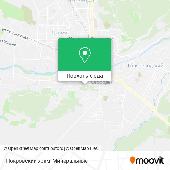 Карта Покровский храм