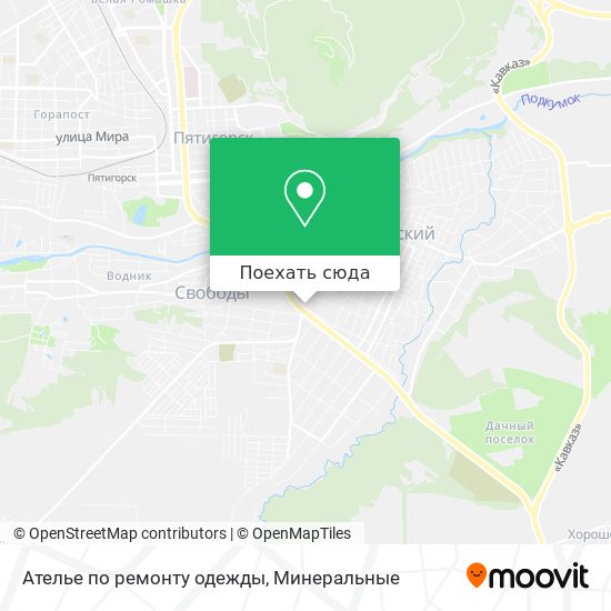 Карта Ателье по ремонту одежды
