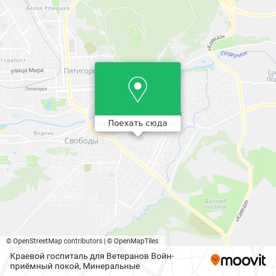 Карта Краевой госпиталь для Ветеранов Войн-приёмный покой
