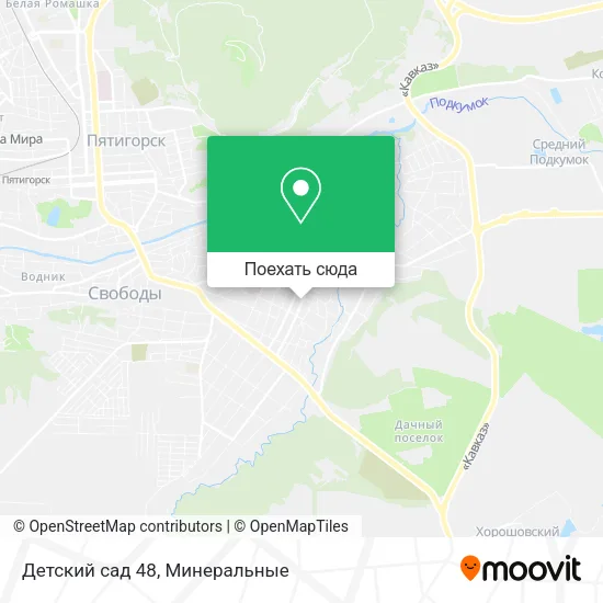 Карта Детский сад 48