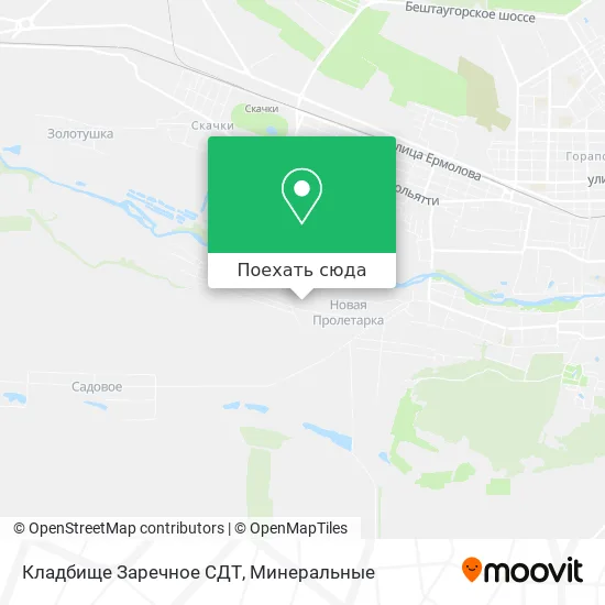 Карта Кладбище Заречное СДТ