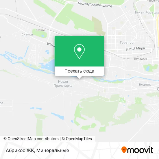 Карта Абрикос ЖК