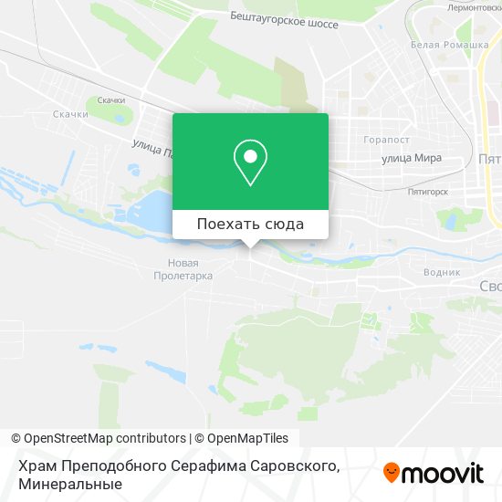Карта Храм Преподобного Серафима Саровского
