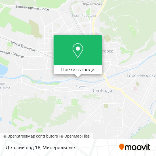 Карта Детский сад 18