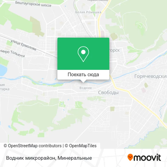 Карта Водник микрорайон