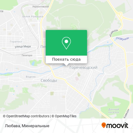 Карта Любава