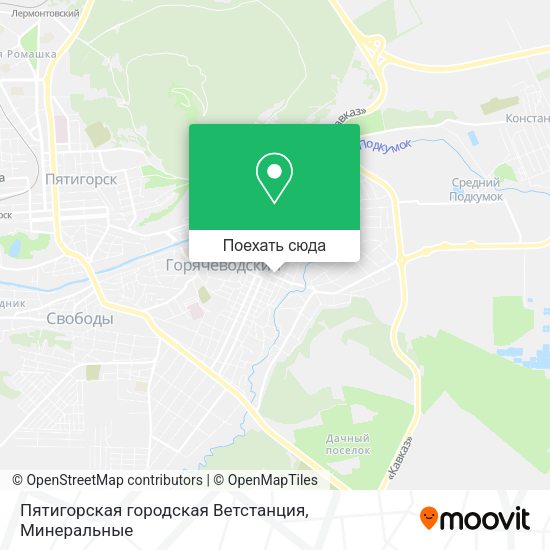 Карта Пятигорская городская Ветстанция