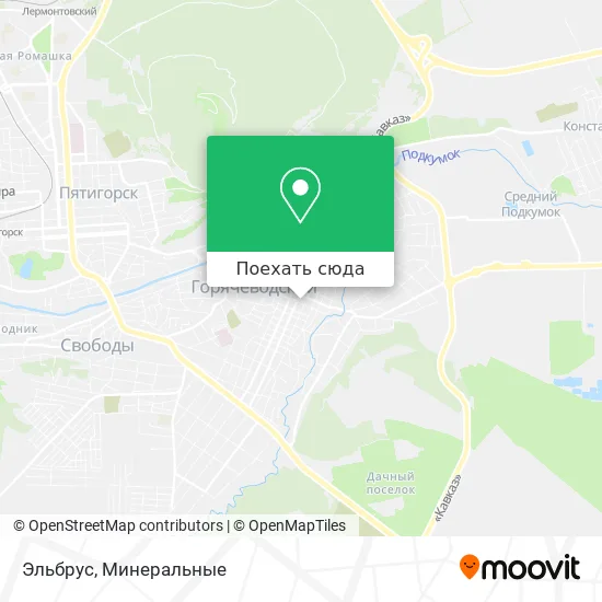 Карта Эльбрус