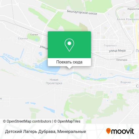 Карта Детский Лагерь Дубрава