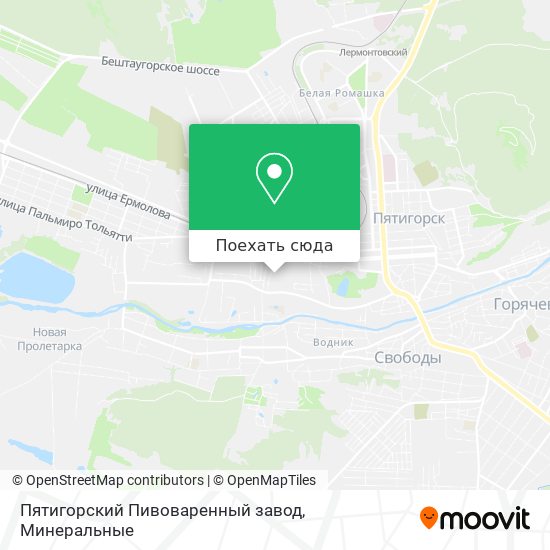 Карта Пятигорский Пивоваренный завод