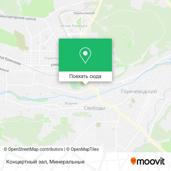 Карта Концертный зал