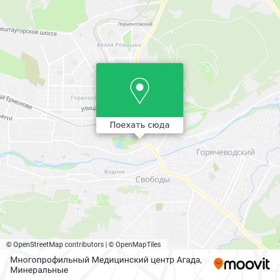 Карта Многопрофильный Медицинский центр Агада