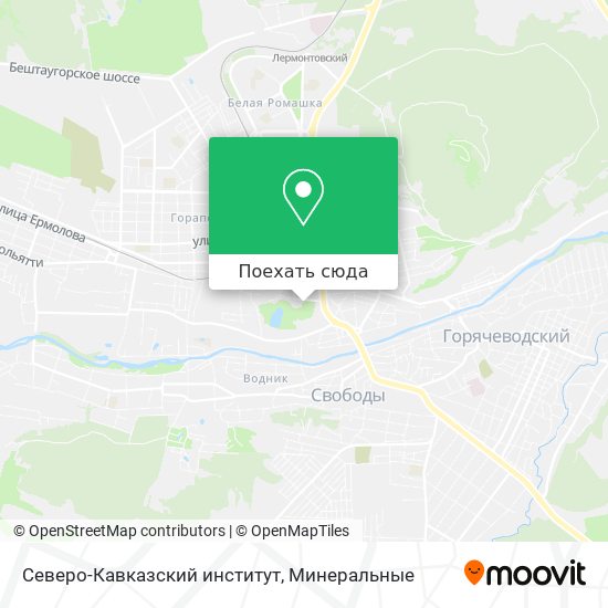 Карта Северо-Кавказский институт