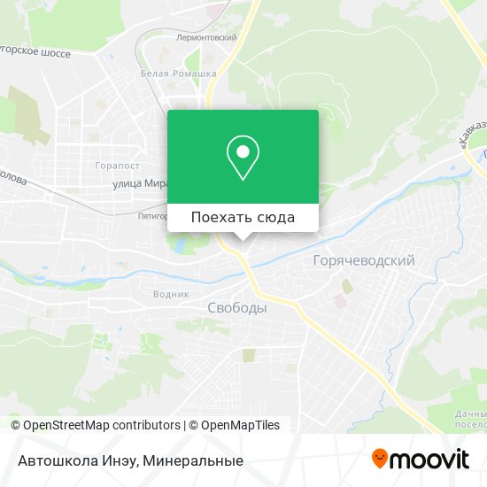 Карта Автошкола Инэу