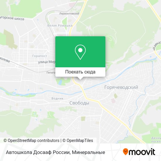Карта Автошкола Досааф России
