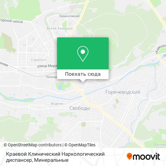 Карта Краевой Клинический Наркологический диспансер
