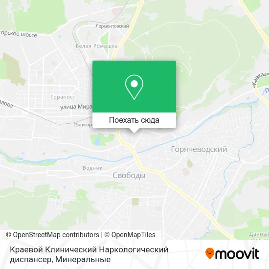 Карта Краевой Клинический Наркологический диспансер