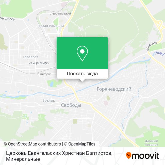 Карта Церковь Евангельских Христиан Баптистов