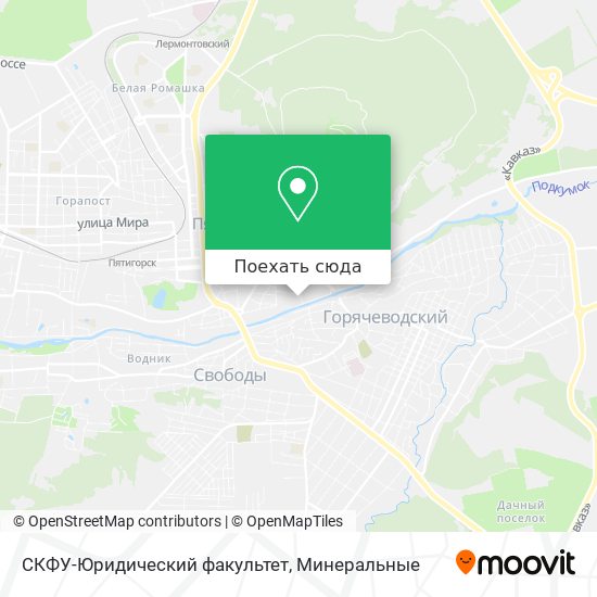 Карта СКФУ-Юридический факультет