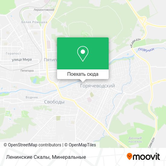 Карта Ленинские Скалы