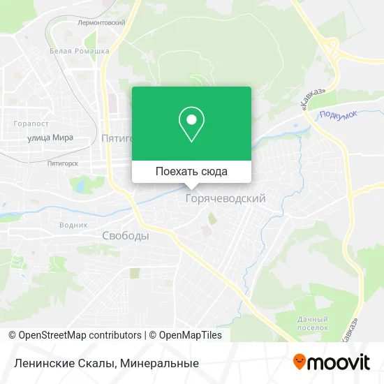 Карта Ленинские Скалы
