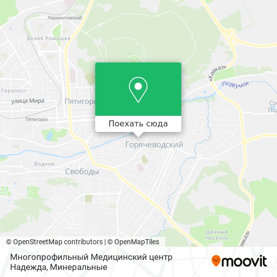 Карта Многопрофильный Медицинский центр Надежда
