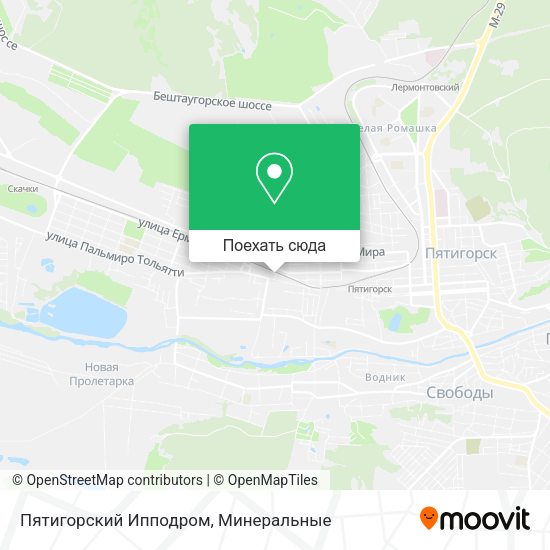 Карта Пятигорский Ипподром