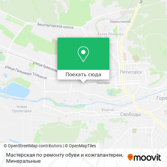 Карта Мастерская по ремонту обуви и кожгалантереи