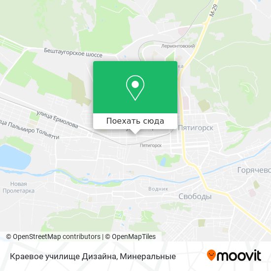 Карта Краевое училище Дизайна