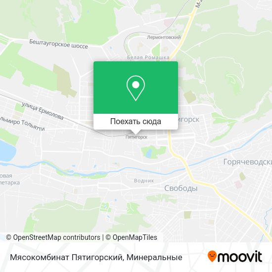 Карта Мясокомбинат Пятигорский