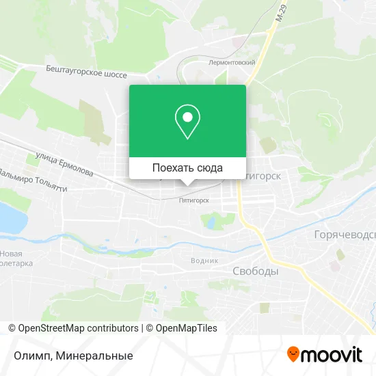Карта Олимп