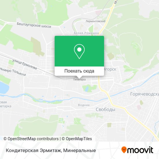 Карта Кондитерская Эрмитаж