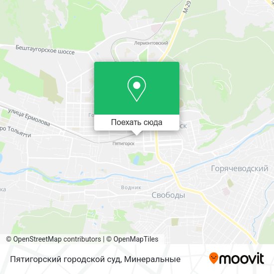 Карта Пятигорский городской суд