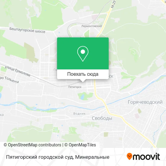 Карта Пятигорский городской суд