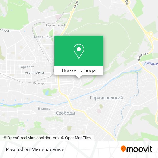 Карта Resepshen