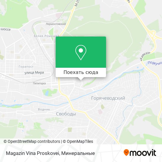 Карта Magazin Vina Proskovei