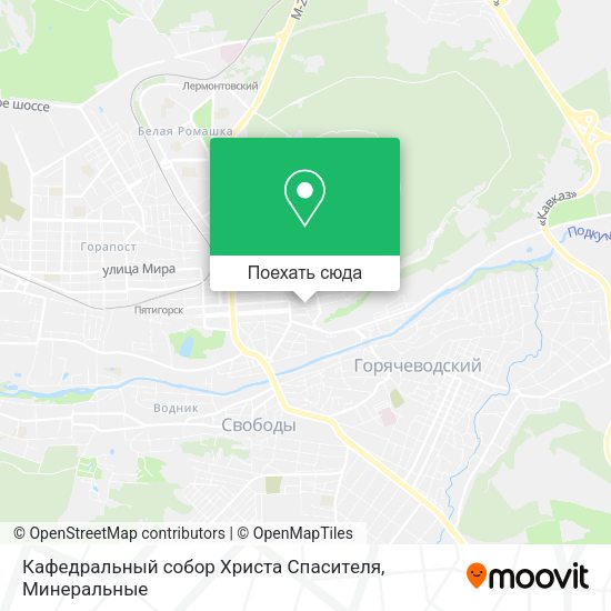 Карта Кафедральный собор Христа Спасителя