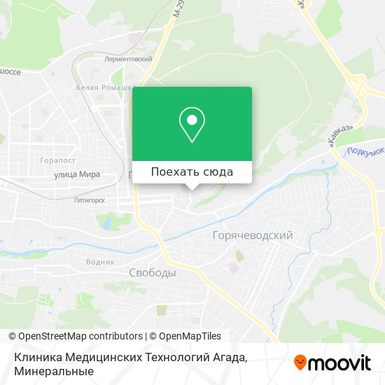 Карта Клиника Медицинских Технологий Агада