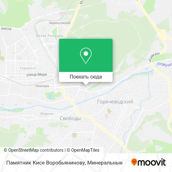 Карта Памятник Кисе Воробьянинову
